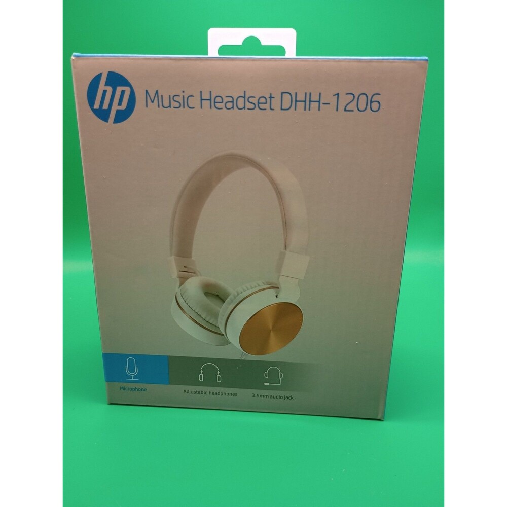 HP music Headset DHH - 1206 With Mic, Audio Jack And They're Adjustable